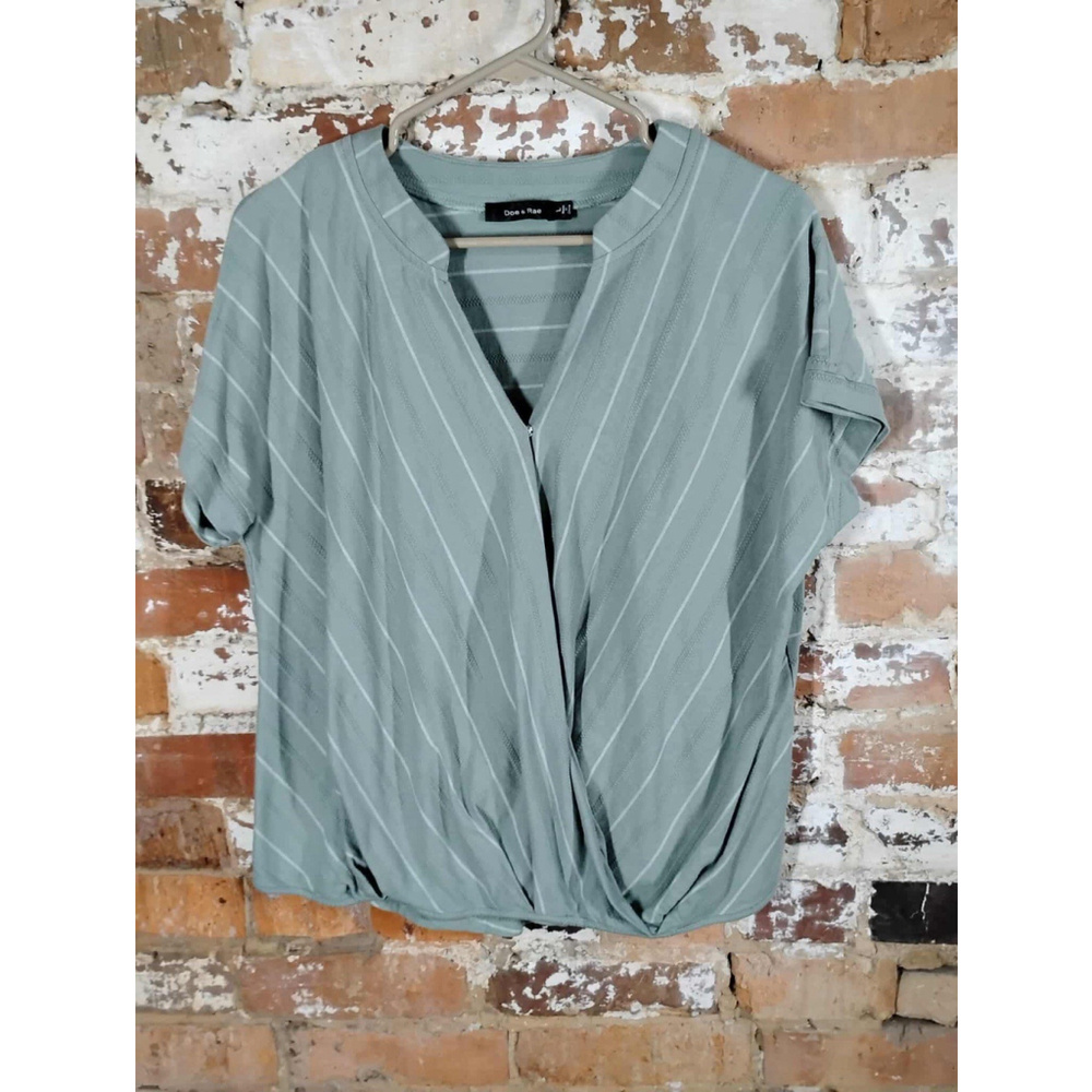DOE & RAE Striped Top SZ L Casual